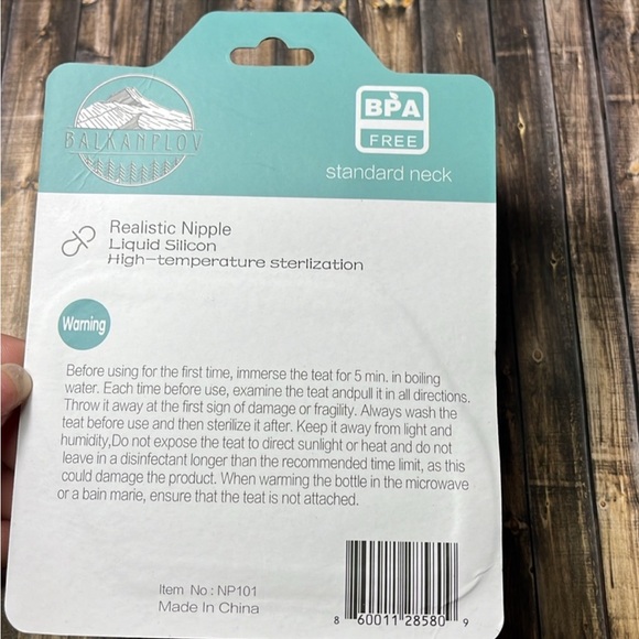 5for$10 Balkanplov Realistic Silicon Nipple BPA-FREE Baby Accessories NWT - Picture 3 of 4